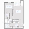 1 Bed, 1 Bath - 762 SF